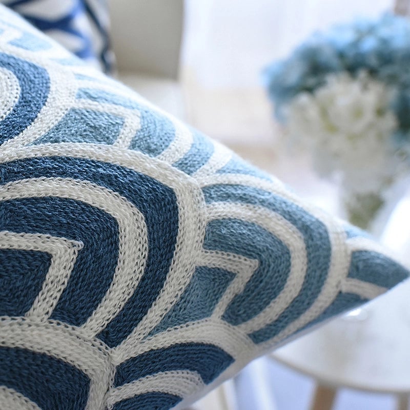 Minimalist Classic Style Geometric Blended Pillow Cases Couch & Sofa Decor