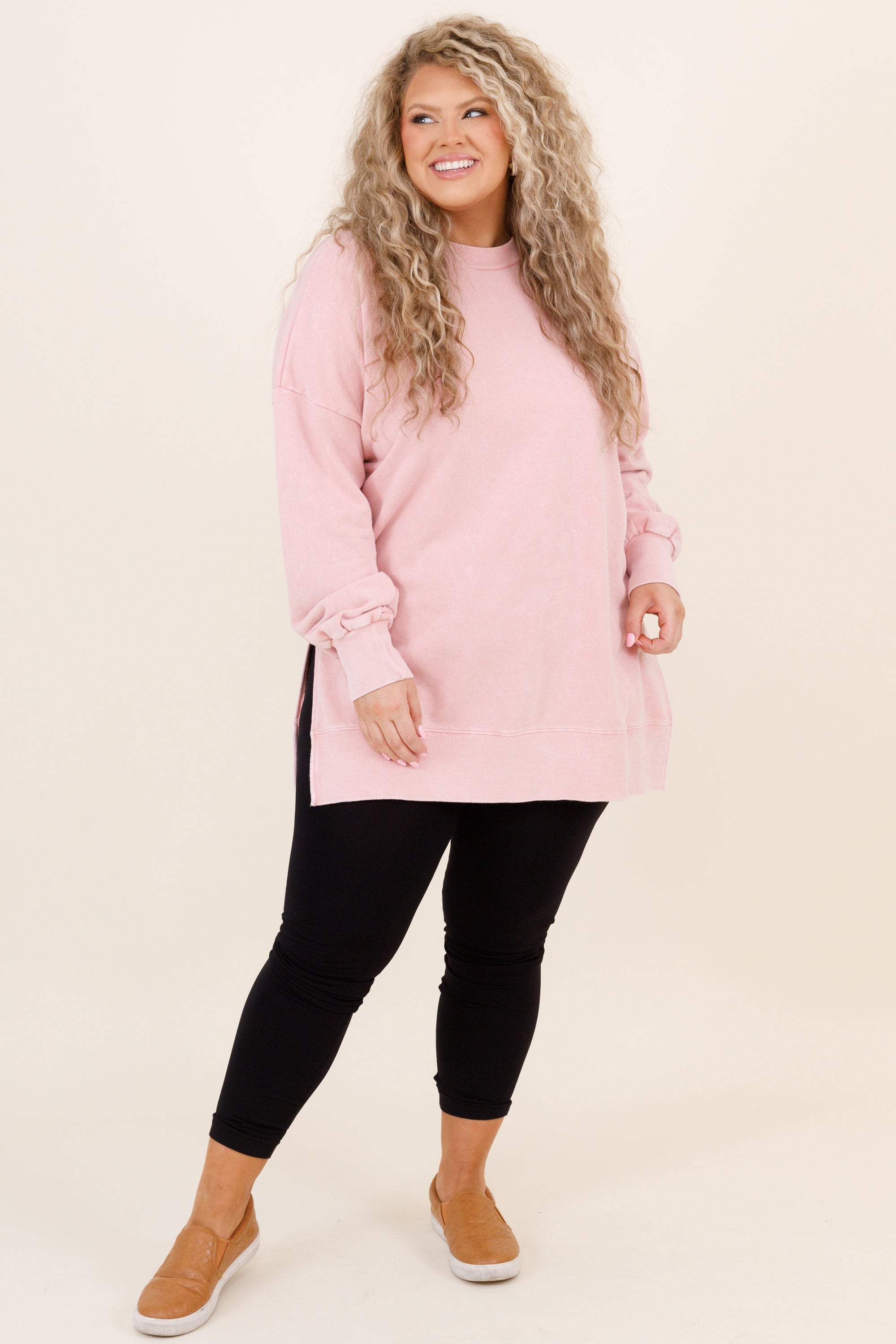 Cozy Pullover. Blush