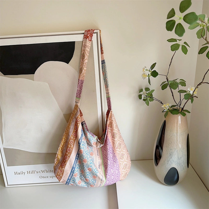 Fashionable Leopard Print Crossbody Bag Large Capacity Single Shoulder Shopping Bag Fashion Canvas Bag For Women Fashion