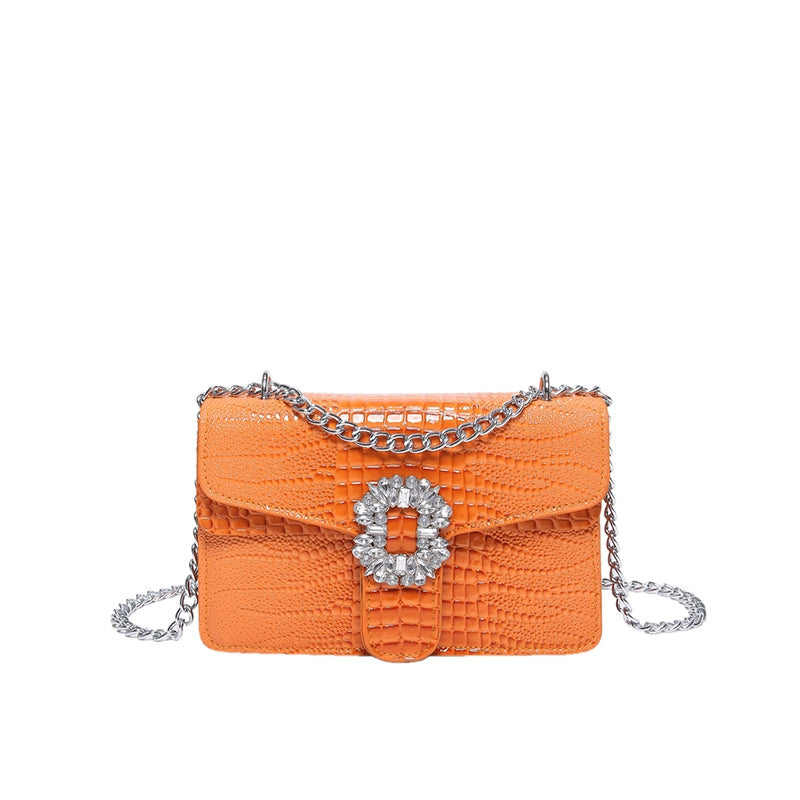Vintage Style Classic Style Solid Color Crocodile Pu Leather Women's
