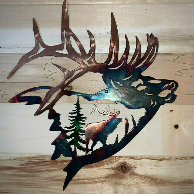 49% OFF -Rustic Style Wild Animals Metal Wall Decoration Art