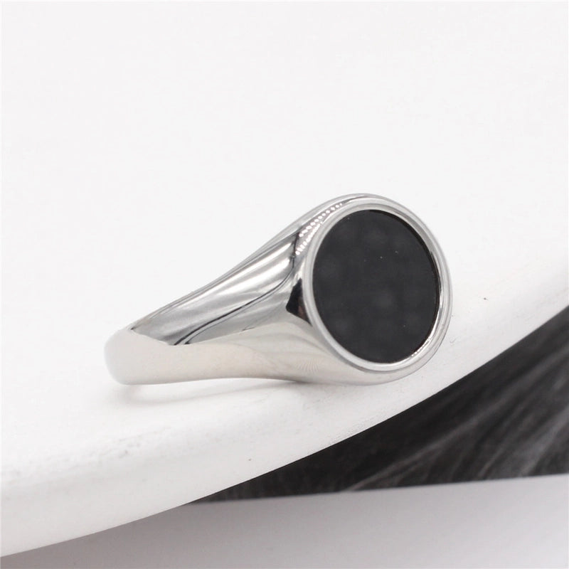 Minimalist Geometric 304 Stainless Steel Shell 18K Gold Plated Rings