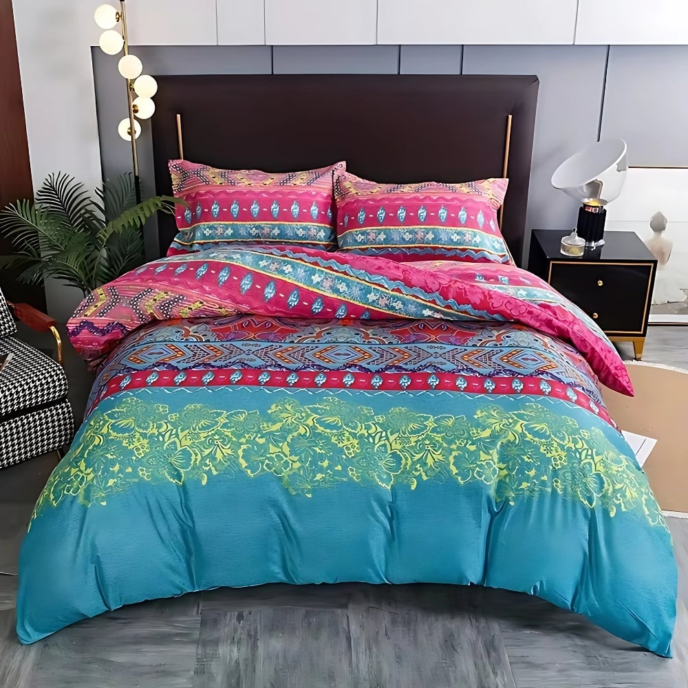 Indara Boho Tribal Print Quilt Cover Set