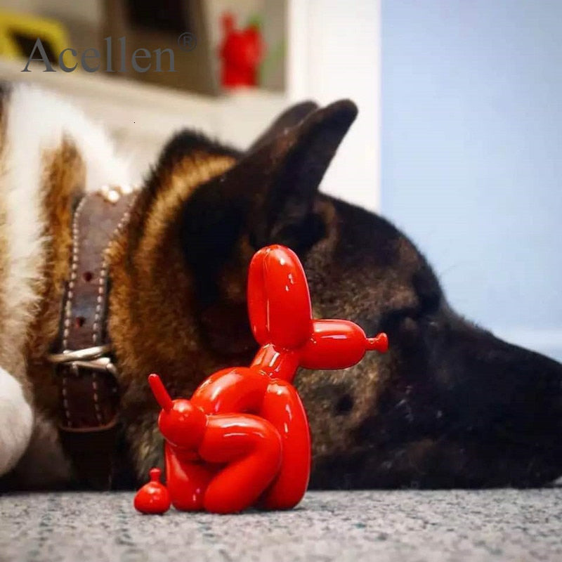 Balloon Dog Doing Business Sculpture