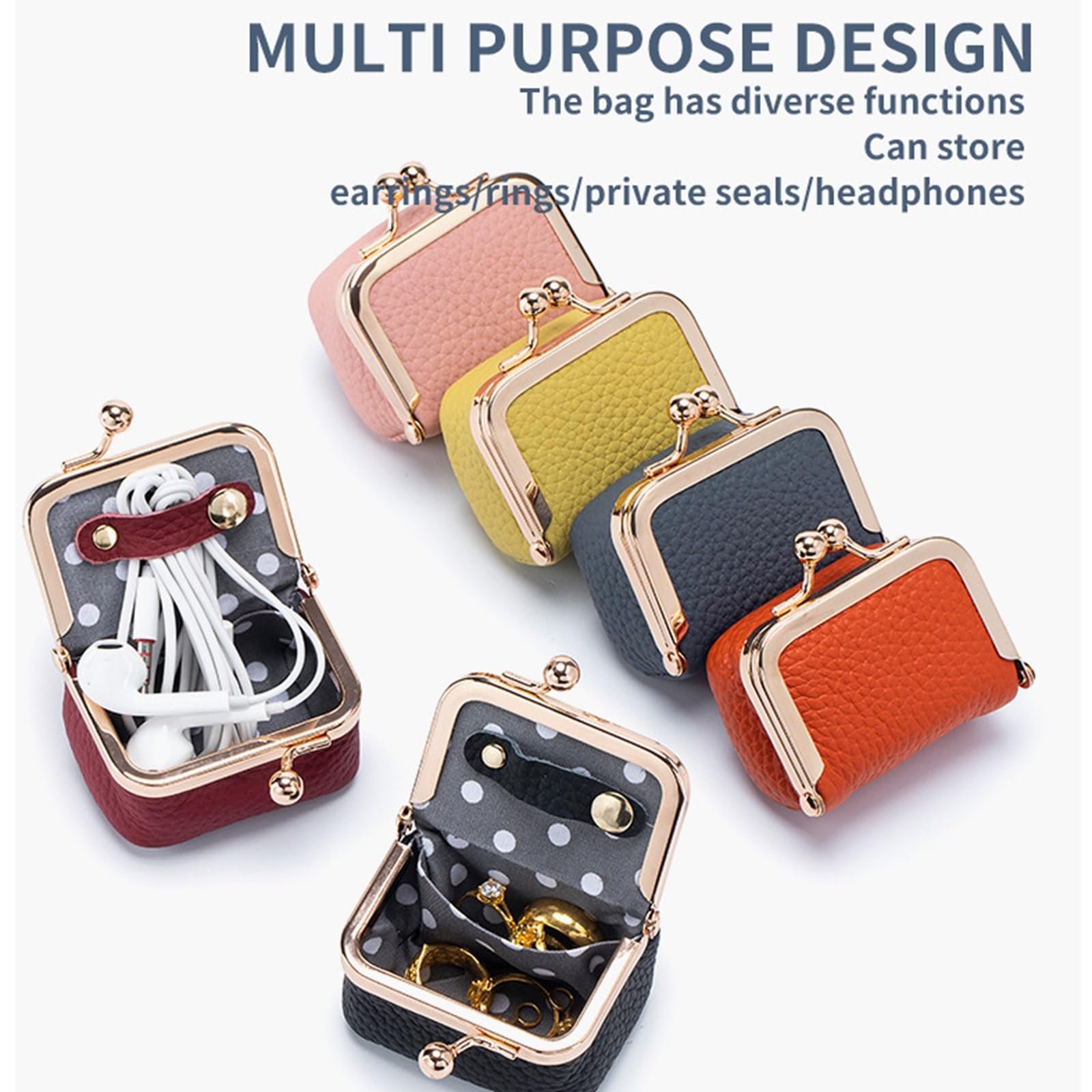 Genuine Leather Mini Coin Purse