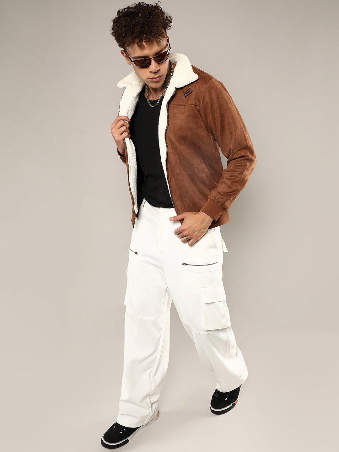 Front Jacket With Fleece Detail