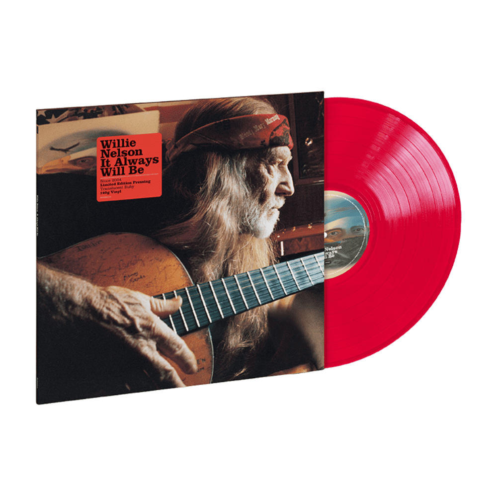 Willie Nelson - It Always Will Be Exclusive Limited Translucent Ruby Color Vinyl LP