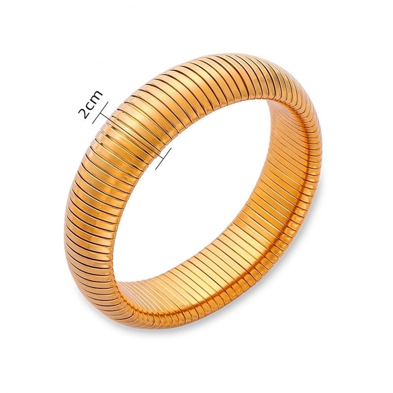 Basic Solid Color Classic Style Solid Color 304 Stainless Steel Wristband In Bulk
