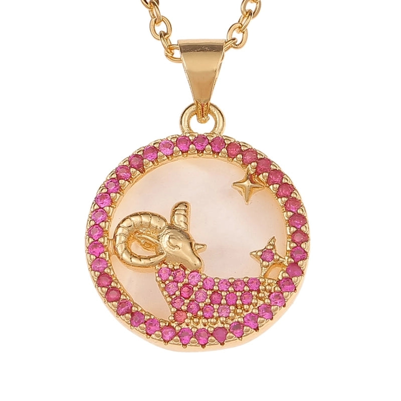 Copper Inlaid Zircon Copper Necklaces