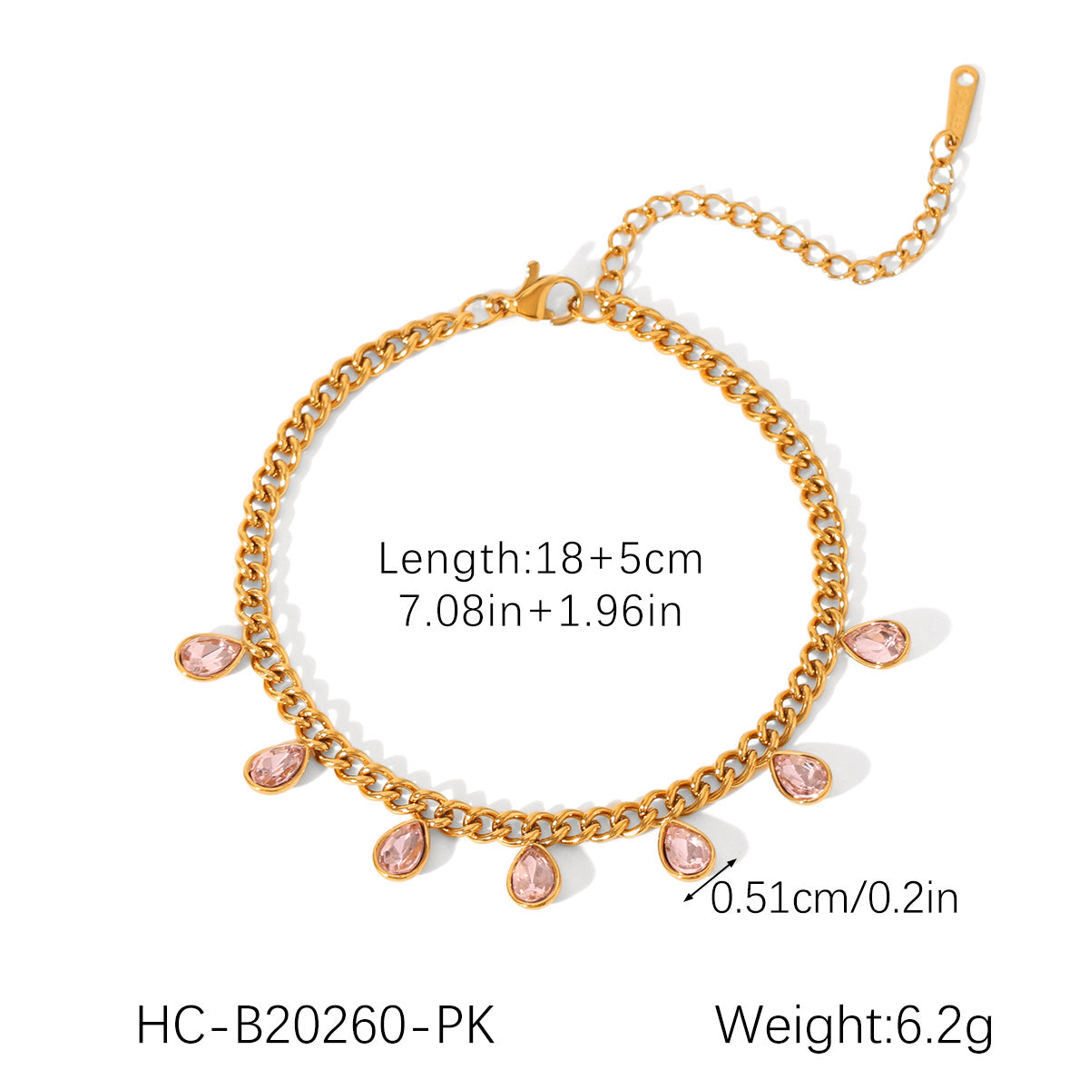 Stainless Steel Colored Zircon Tassel Necklace For Women Versatile Titanium Steel Clavicle Necklace