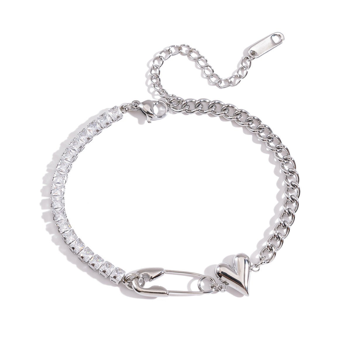 Stainless Steel Zircon Bracelet Jewelry Hot Sale Titanium Steel Bracelet