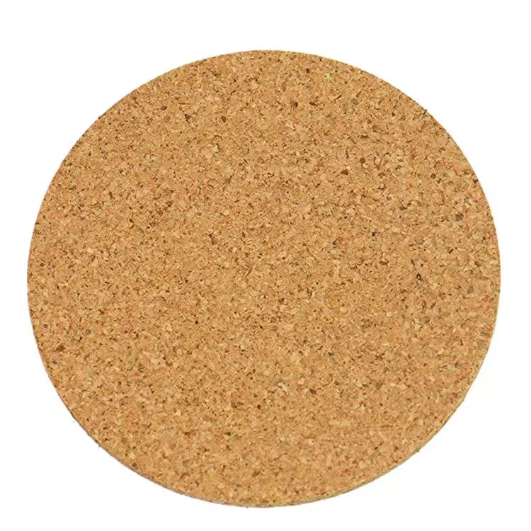 4inch kitchen Accessories Blank Coasters for Crafts bulk Custom Cork Coaster Flower for Drink