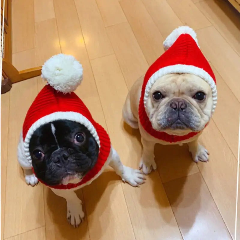 Winter Pet Christmas Hat Warmer