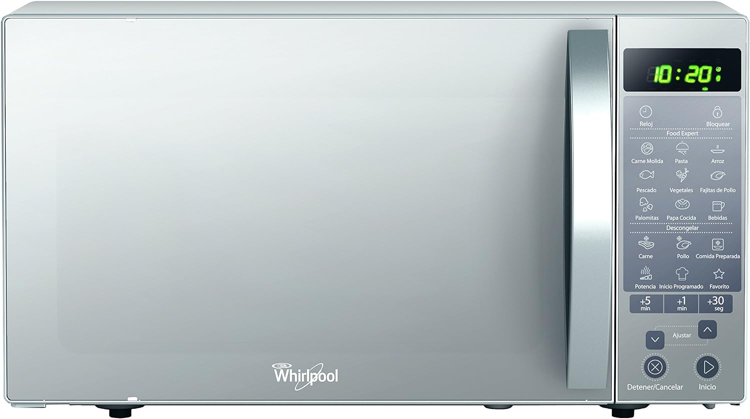 Whirlpool WM1211D Horno de Microondas con 1.1 Pies Cúbicos. Color Plata(Reacondicionado)