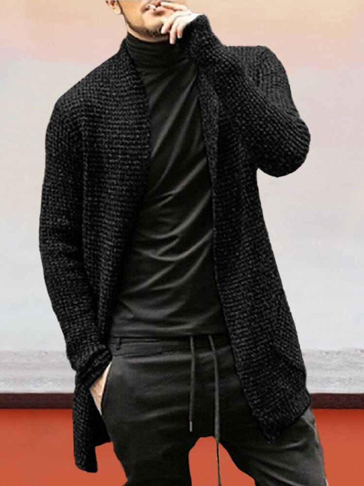 Knitted Cardigan Long Sleeved Sweater Coat