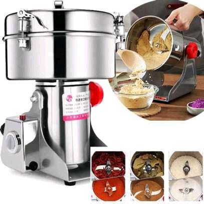 Electric Grain Grinder – High-Speed Stainless Steel Mill for Dry Spices, Grains, Coffee & More