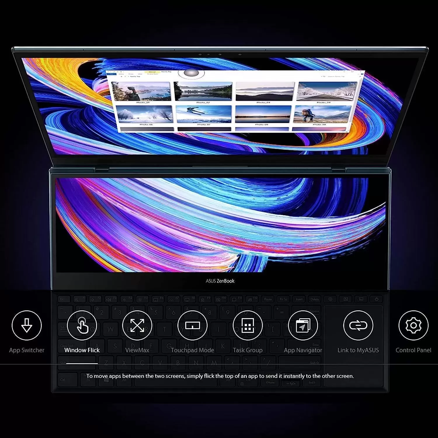 ASUS ZenBook Pro 16X OLED 16 inch 4K OLED 16:10 Touch Display, ASUS Dial, Intel Core i9-12900H, 32GB, 2TB, GeForce RTX 3060 GPU, Windows 11 Pro, Tech Black, UX7602ZM-XB96T