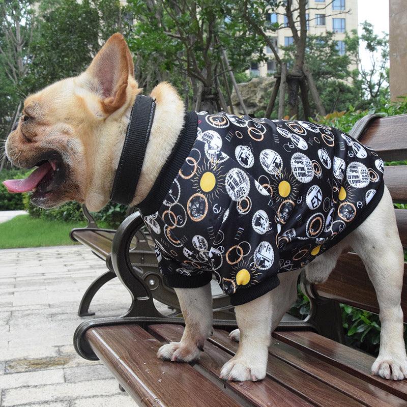 Fashionable Printed Pet Clothes For Spring And Autumn - Stylish Dog