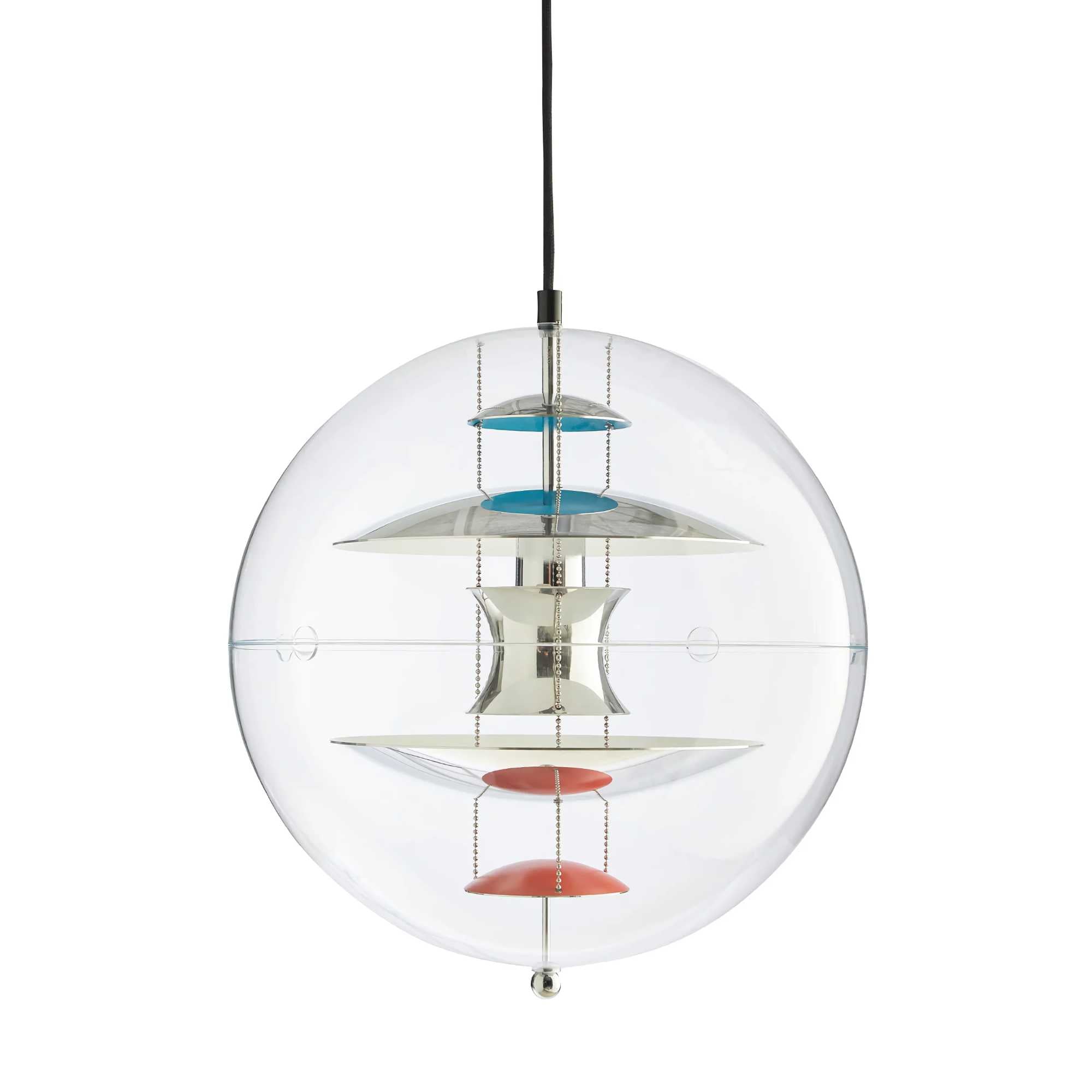 Verpan VP Globe ?28 . Chrome/Red/Blue
