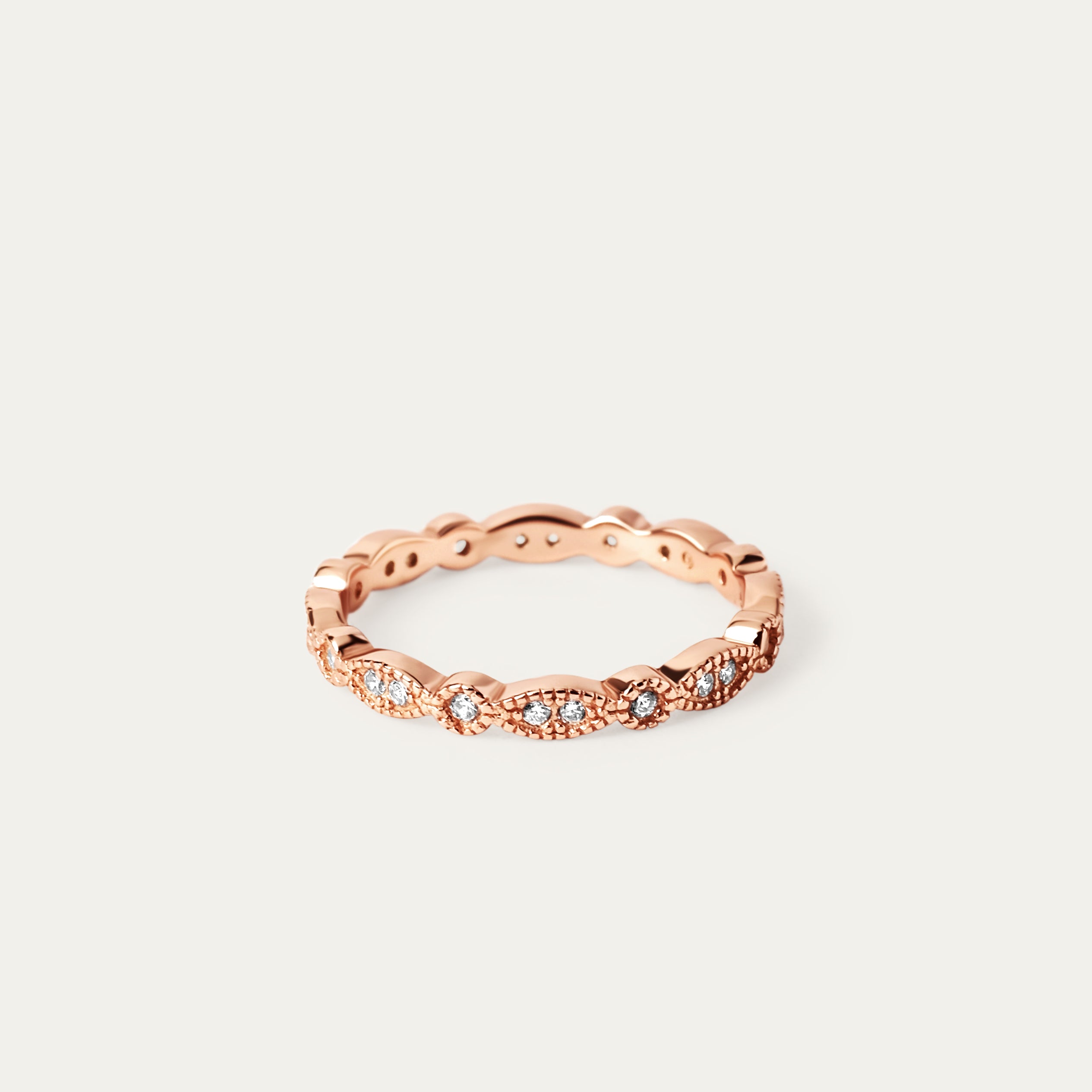 Millie Ring (18K Rose Gold Vermeil. Size 4)