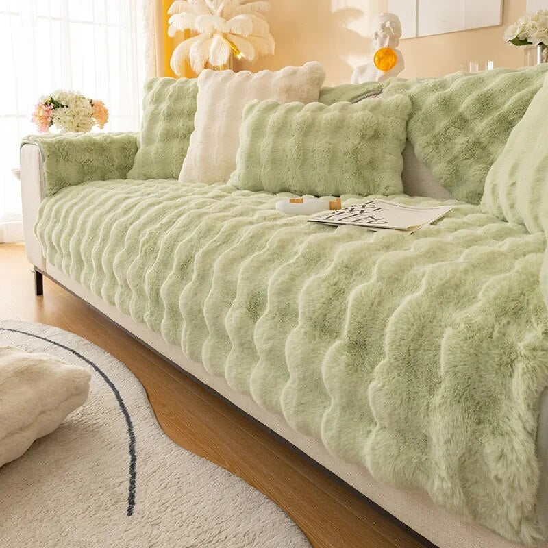 Warm Plush Sofa Cushion