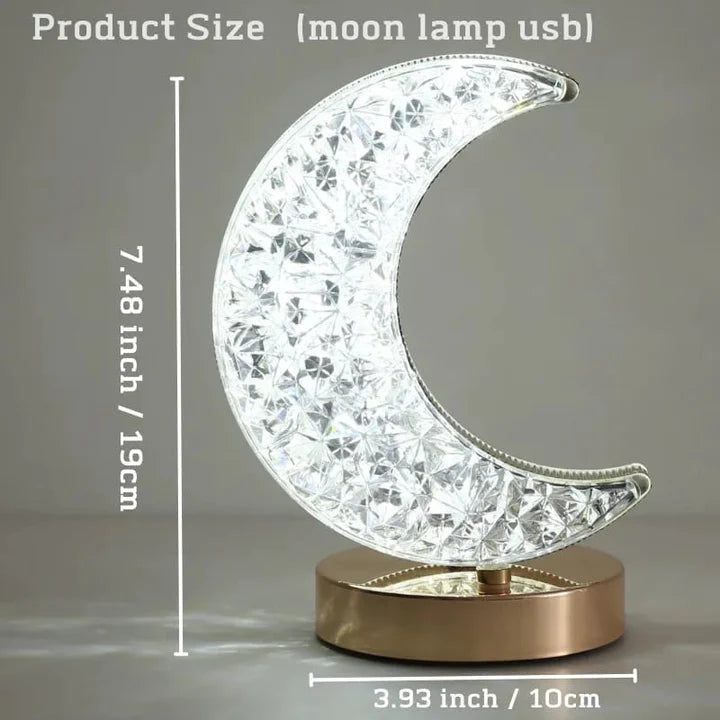 Crystal Rechargeable Moon Lamp