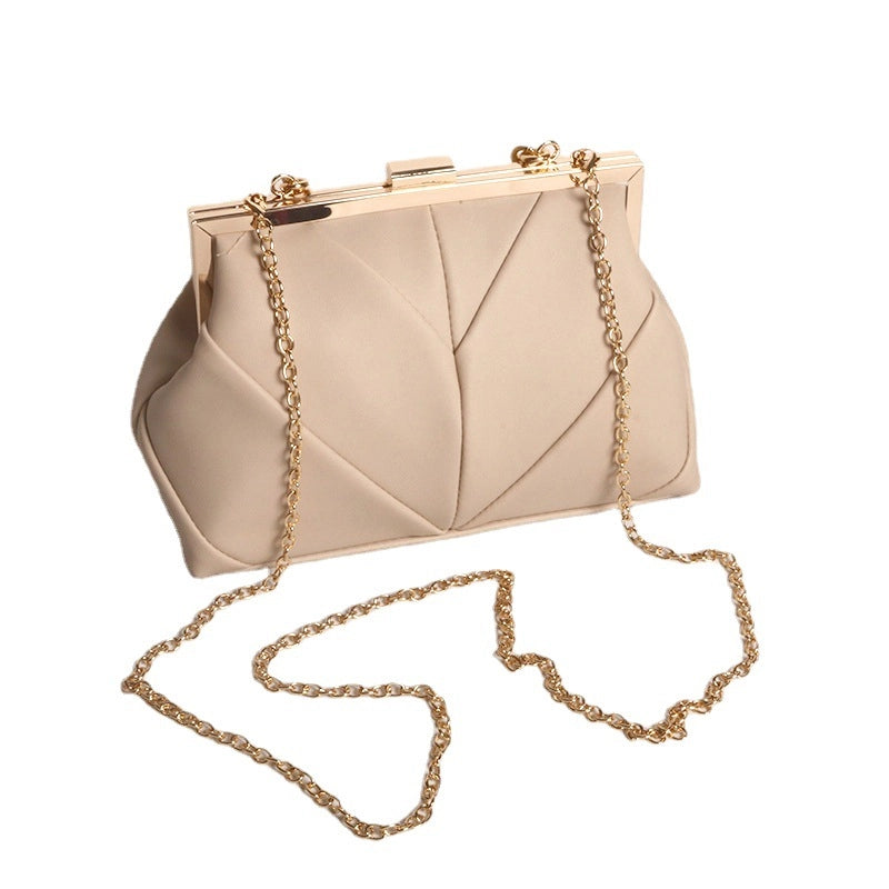 Pu Leather Solid Color Pillow Shape Evening Bags