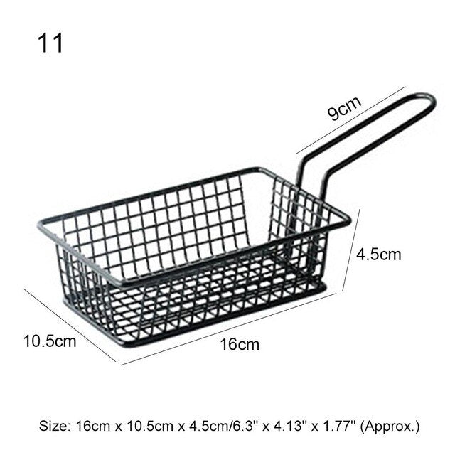 FlashFry - The Compact Stainless Steel Mini Fry Basket.