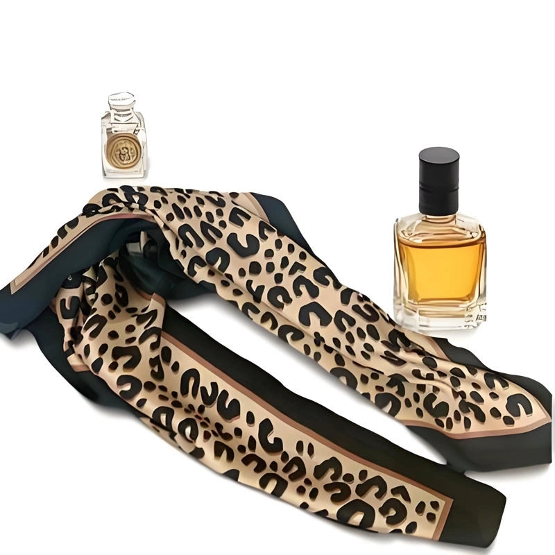 Women's Casual Elegant Minimalist Printing Satin Printing Silk Scarf