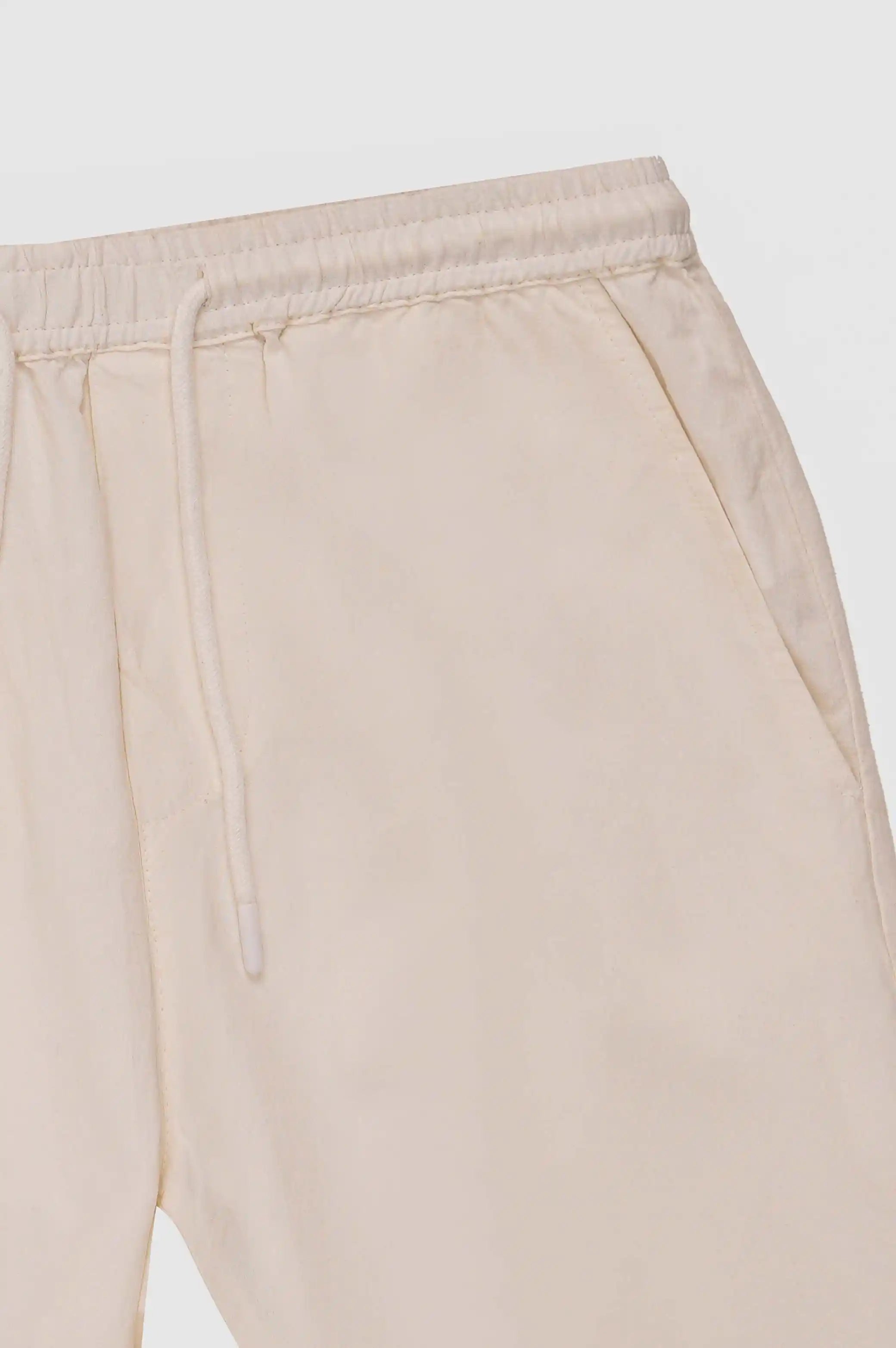 DRAWSTRING LINEN SHORTS