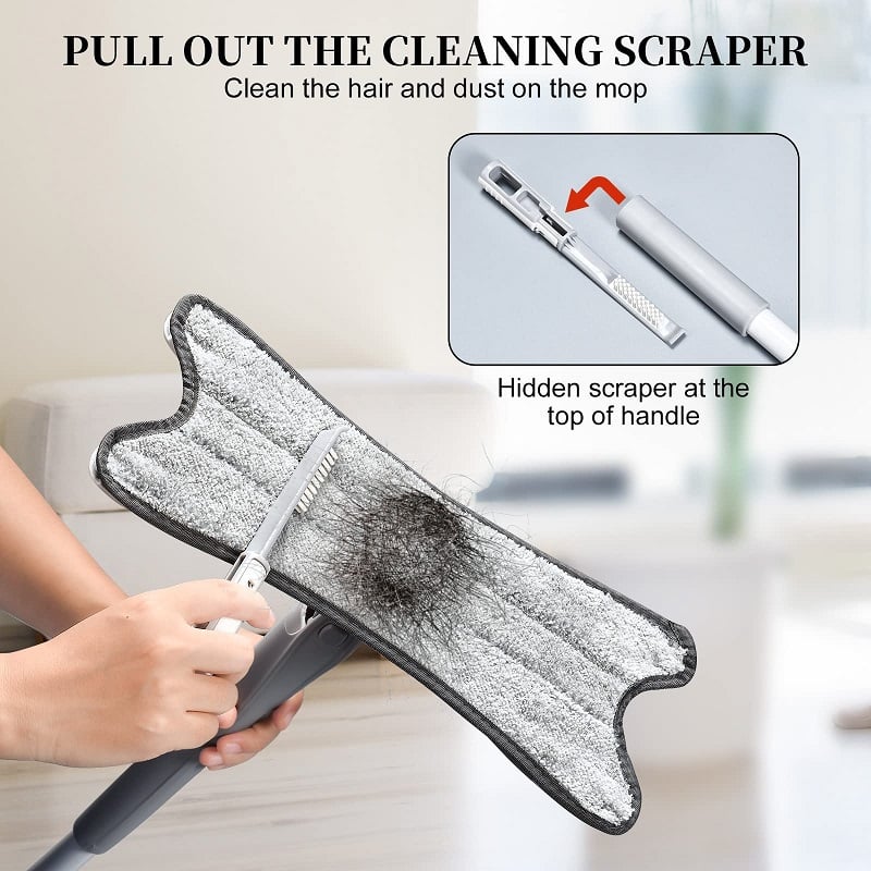 🔥360° Rotatable Adjustable X-Type Butterfly Cleaning Mop