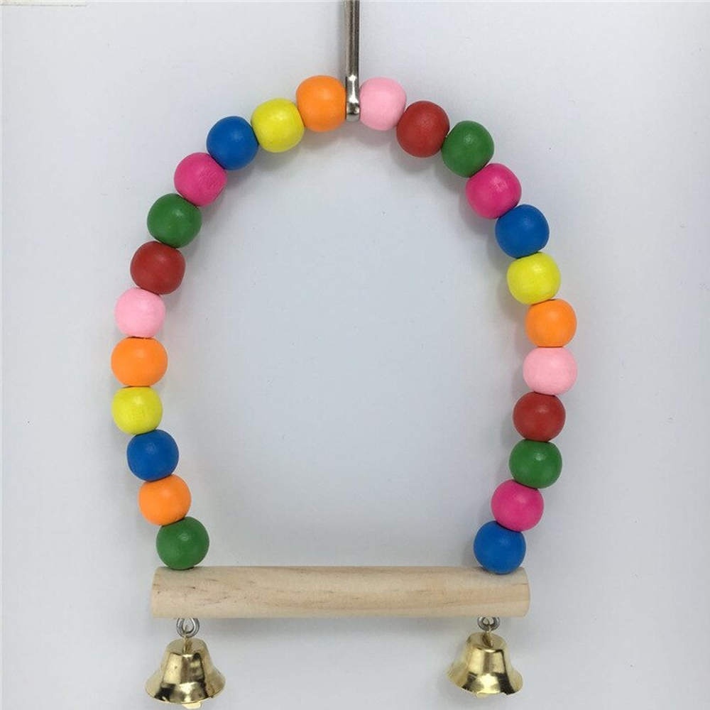 Wooden Small Parrots Swing Toy