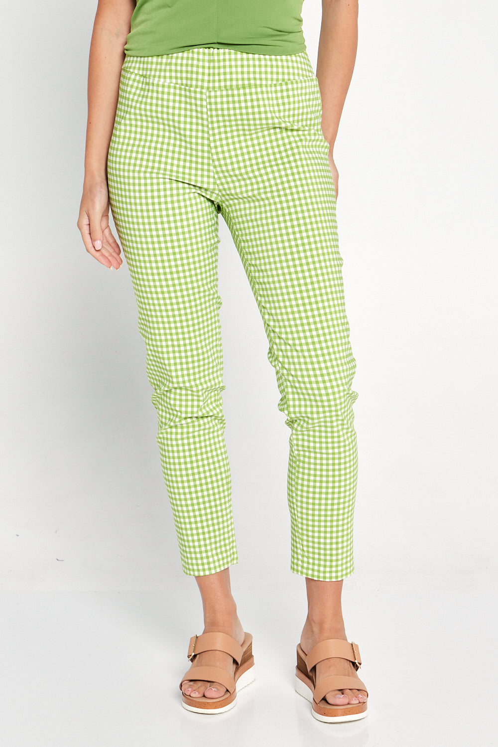 Moira Pants - Green Gingham