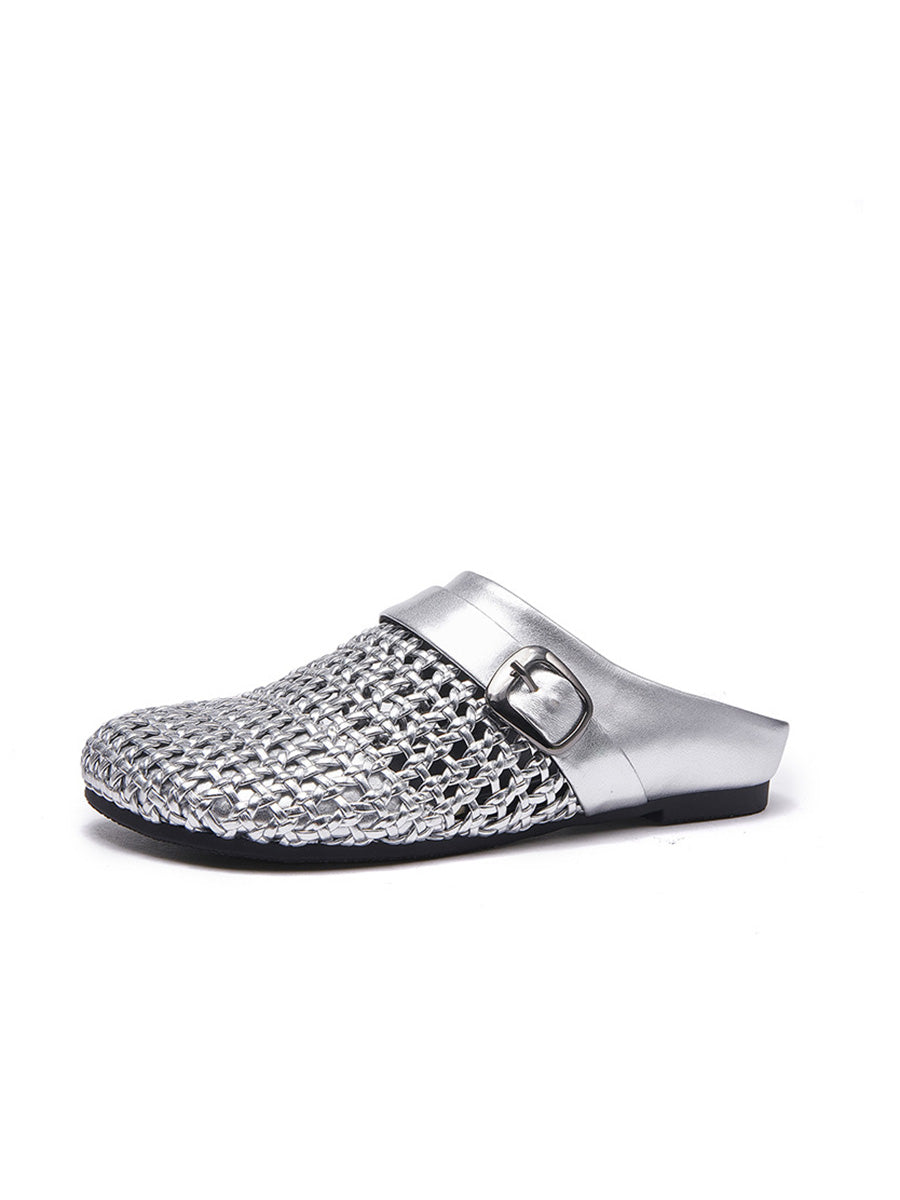 Women Casual Summer Weave Hollow Out Slippers