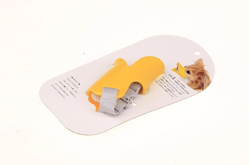 Soft Silicone Duckbill Muzzle For Pets Anti-bite Anti-noise Dog Mask Packaging Pet Supplies