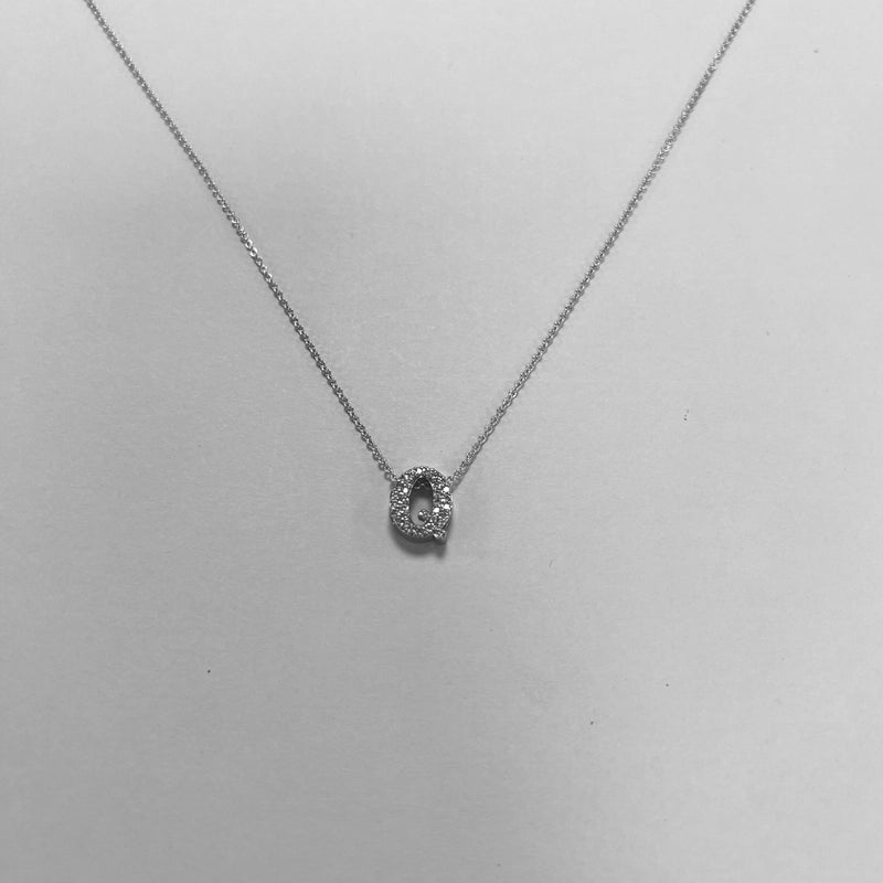 Minimalist Letter Copper Zircon Necklace In Bulk