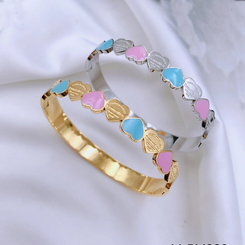 Minimalist Roman Style Round Titanium Steel Inlay Zircon Bangle