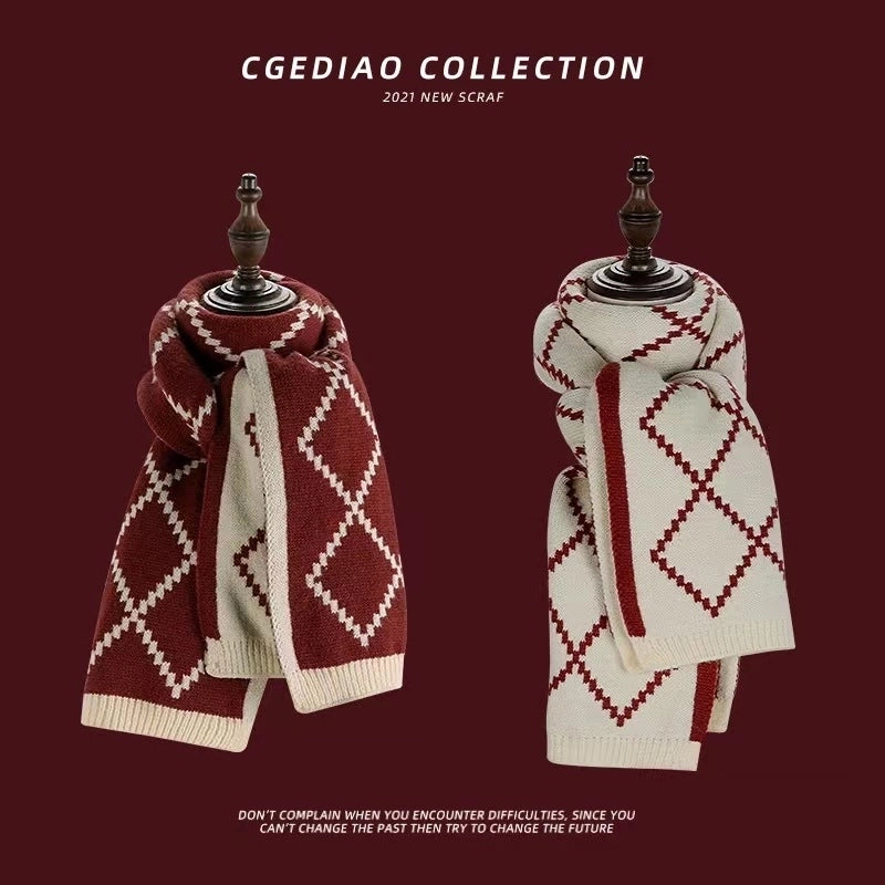 Women's Minimalist Stripe Cotton Scarf