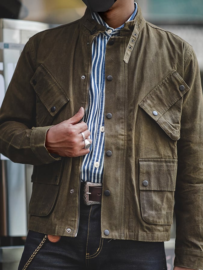 Men's Vintage Western Wax Jacket