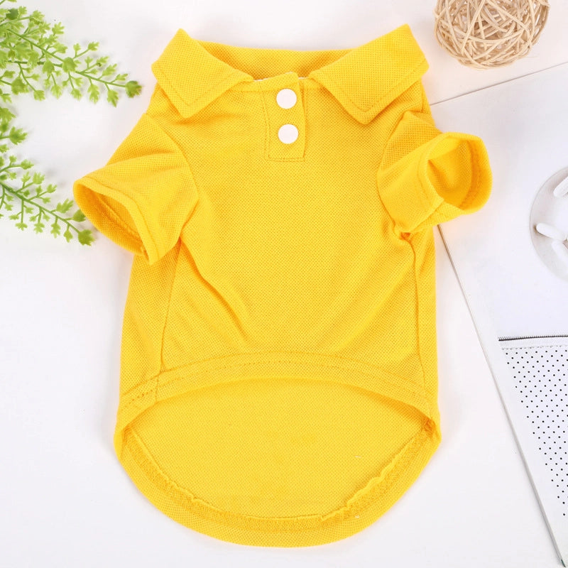 Minimalist Polyester Solid Color Pet Clothing