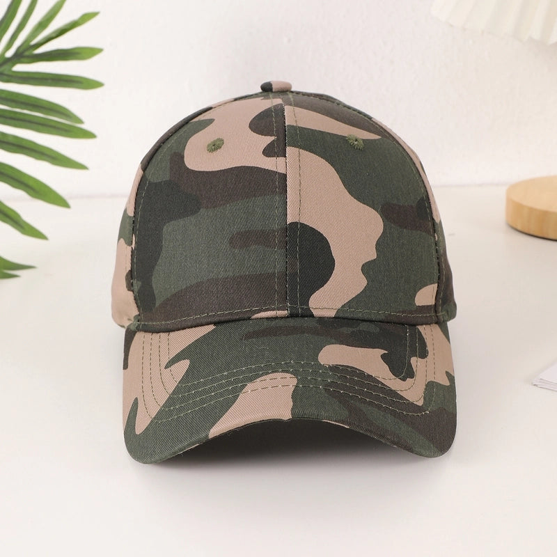 Unisex Casual Classic Style Camouflage Printing Curved Eaves Baseball Cap