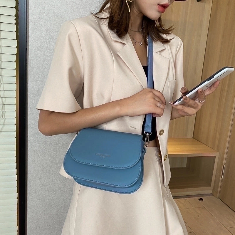 Women's Mini Pu Leather Solid Color Basic Cloud Shape Zipper Shoulder Bag