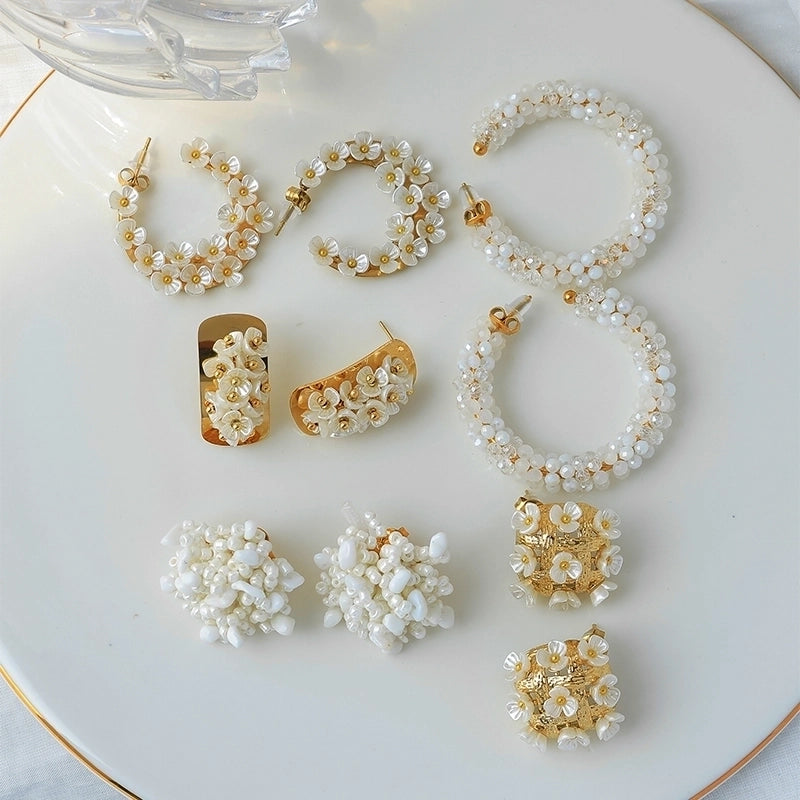 1 Pair Casual Sweet IG Style Flower 304 Stainless Steel 14K Gold Plated Ear Studs