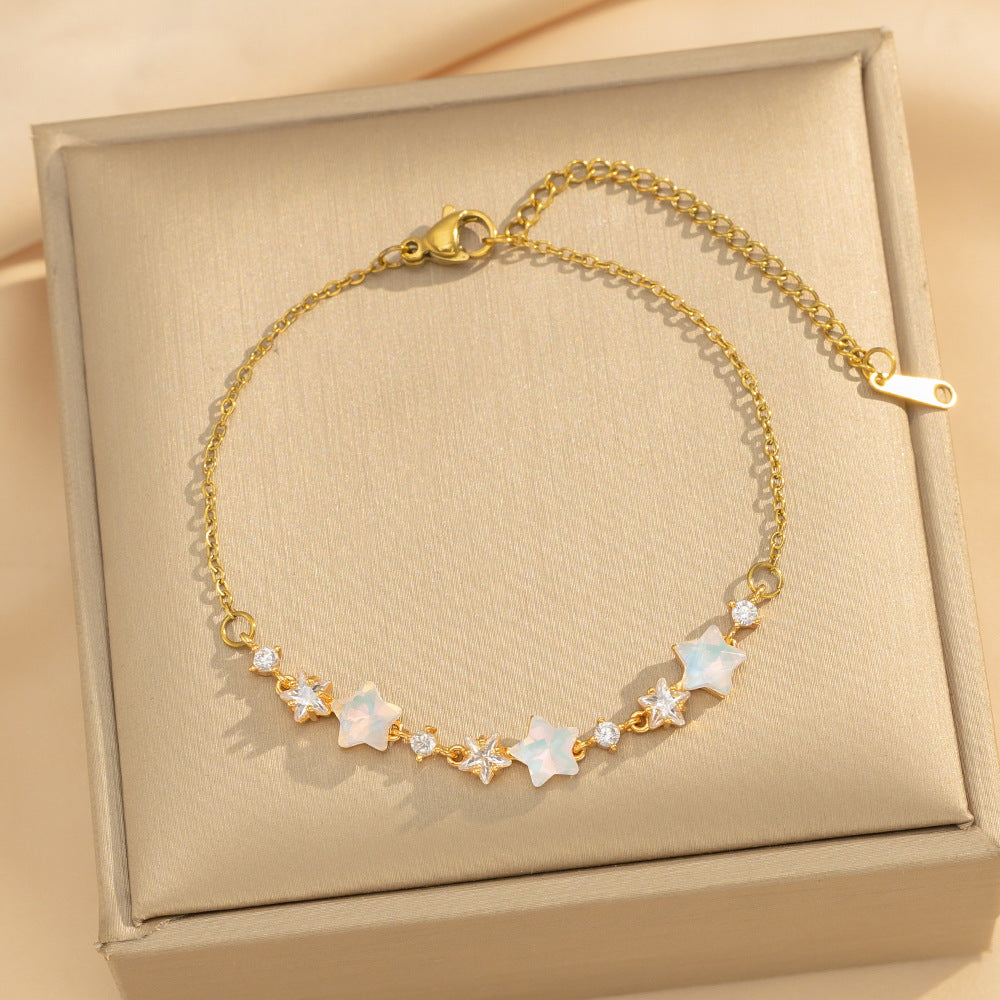 Fashionable Little Star Bracelet For Women Korean Style Niche Exquisite Versatile Girlfriends Bracelet