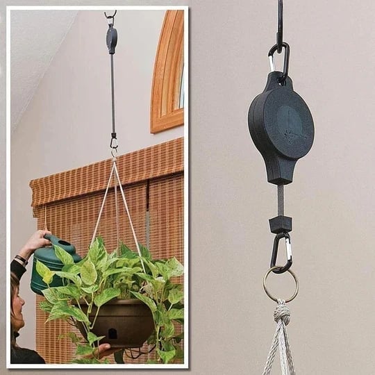 🔥SUMMER HOT SALE - Retractable Hook For Garden Baskets Pots. Birds Feeder