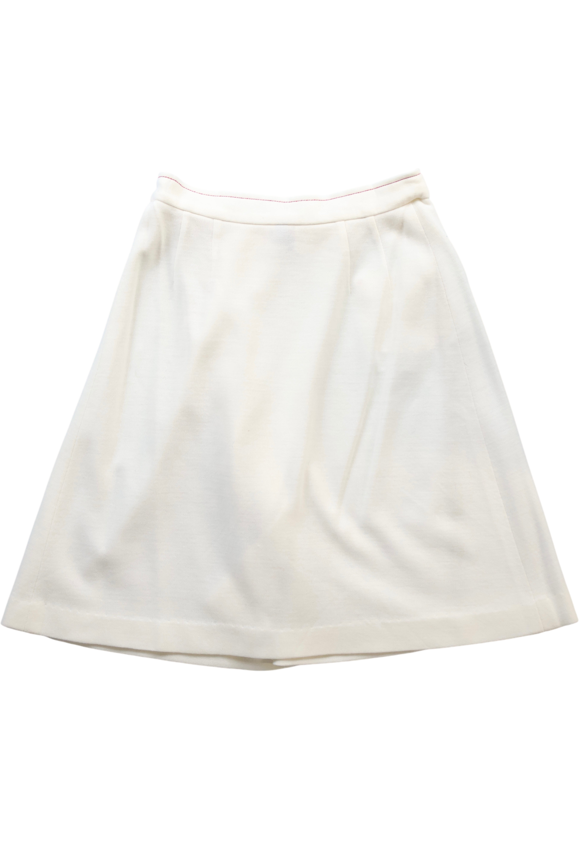 1960s Contrast Stitch A-Line Skirt