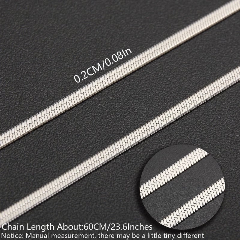 Minimalist Solid Color 304 Stainless Steel White Gold Plated Gold Plated Chain Necklace