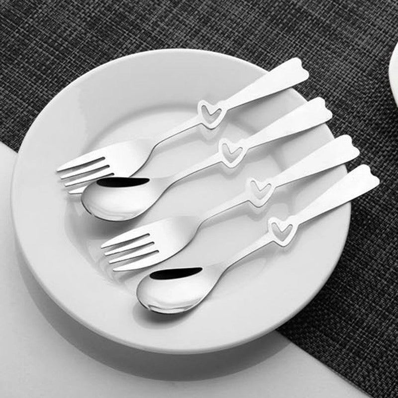 Casual Solid Color Stainless Steel Spoon 1 Piece