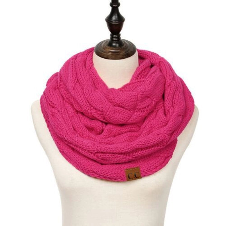 Women's Streetwear Solid Color Knit Scarf