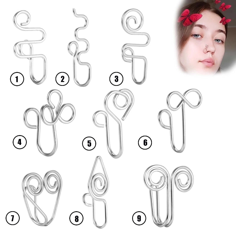 Fashion U Shape Stainless Steel Plating Nose Ring 1 Piece